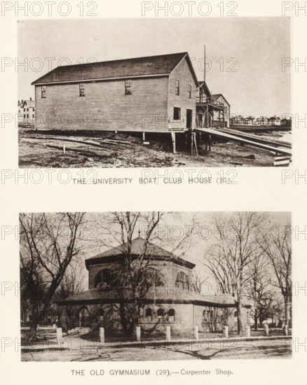 The old gymnasium, The university boat club house, page, photomechanical print, number: '(30)