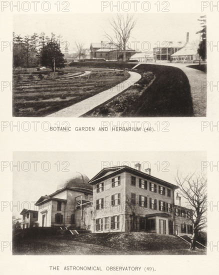 Botanic garden and herbarium, The astronomical observatory, page, photomechanical print, number: '