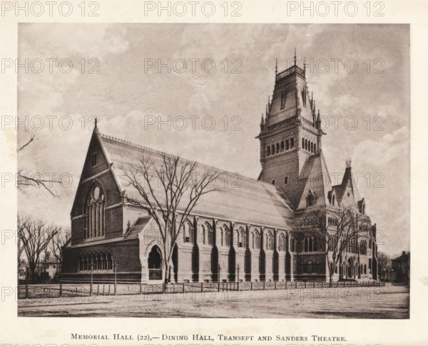 Harvard and its surroundings, book, inscription: 'Marie Rehberg Cambridge May 31st 1890. Ball ...