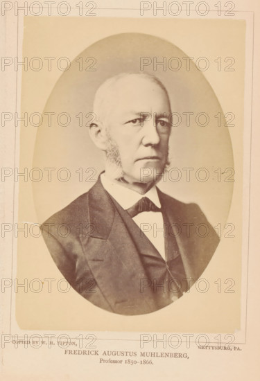 Fredrick Augustus Muhlenberg, photograph, page, photographer: William H. Tipton, Gettysburg, c.