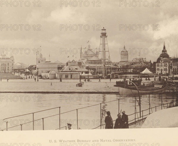 Coast Guard station and weather bureau at the World's Columbian Exposition in Chicago in 1893, US