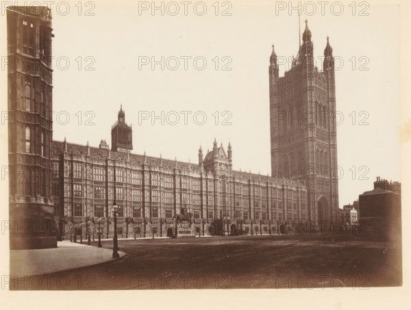 View of Palace of Westminster, south view, photograph, page, photographer: John Harrington, London,