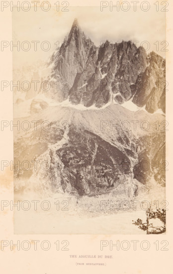 The Aiguille du Dru, Photograph, page, inscription: '(from Montanvert)', photographer: Stephen