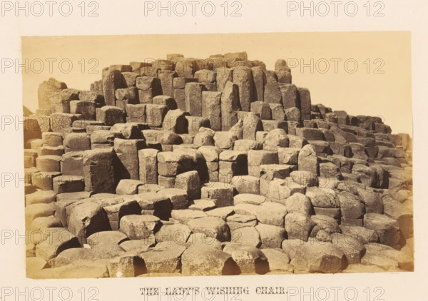 View of rock formation the Lady's Wishing Chair, The Lady's Wishing Chair, photograph, page,