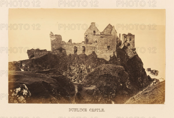 Dunluce Castle, View of Dunluce Castle, photograph, page, photographer: John Hudson, Giant's