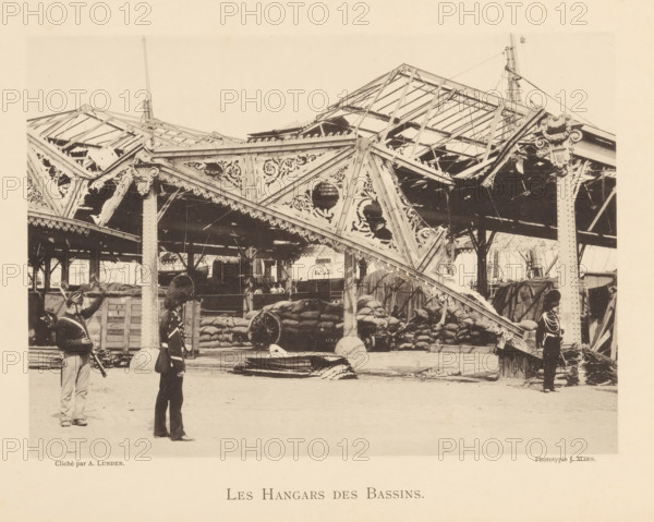 Les hangars des bassins, Sheds whose roof collapsed due to an explosion of a munitions factory in