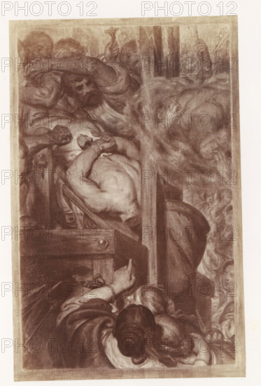 Photo reproduction of Thoughts and visions of a severed head. Left panel: First minute by Antoine