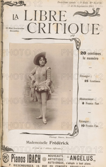 Portrait of Mademoiselle Frédérick, Mademoiselle Frédérick, page, photomechanical print,