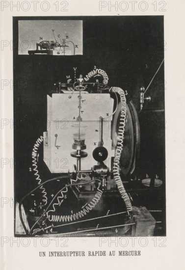 Setup for switching to mercury, Un interrupteur rapide au mercure, page, photomechanical print,
