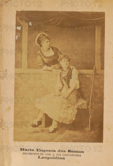 Portrait of Maria Eugenia dos Santos and an unknown woman, Maria Eugenia dos Santos, photograph,