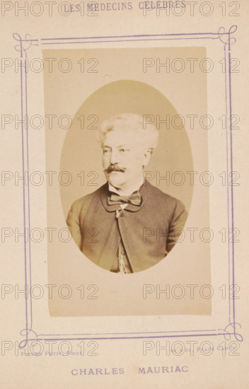 Portrait of Charles Mauriac, Charles Mauriac, photograph, page, inscription: '(Publication de la
