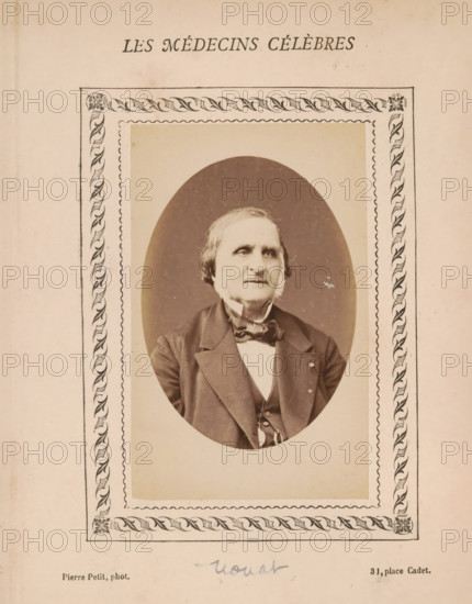 Portrait of an unknown man, photograph, page, inscription: '(Publication de la Revue de literature
