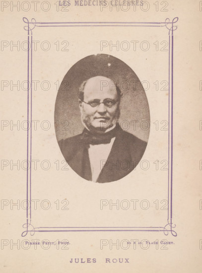 Jules Roux, Portrait of Jules Roux, page, photomechanical print, inscription: '(Publication de la