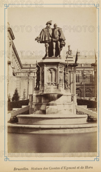 Brussels. Statues of the Counts of Egmont and Horn, Statue of Egmont and Horn on the Petit Sablon