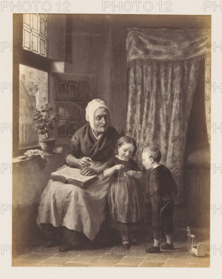 Photo reproduction of La leçon sollicitée by de Bruycker, photograph, reproduction, page, after