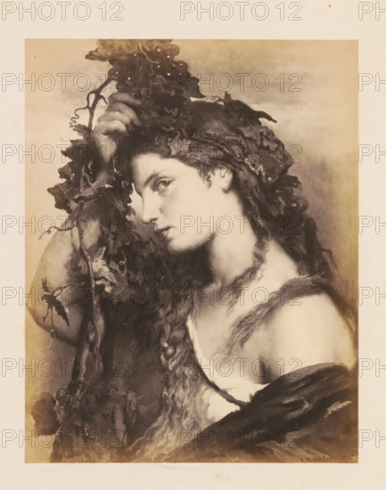 Photo reproduction of La Bacchante by Jan Frans Portaels, photograph, reproduction, page, after
