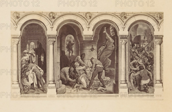 Photo reproduction of a scene from the fairy tale Die Sieben Raben by the Brothers Grimm by Moritz