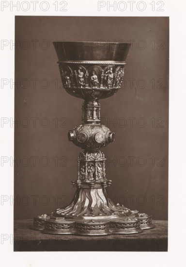 Chalice from a monastery in Tours, installed during the Exposition Rétrospective of 1873 in Tours,