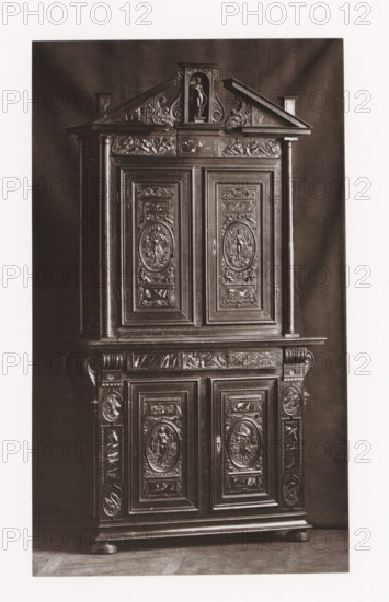 Cabinet from Château d'Anet, installed during the Exposition Rétrospective of 1873 in Tours,