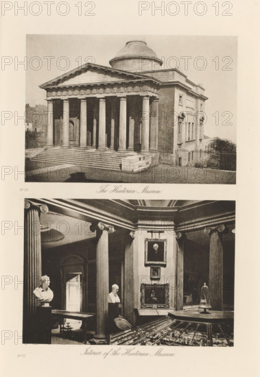 Interior of the Hunterian Museum, Exterior and interior of the former Hunterian Museum, The