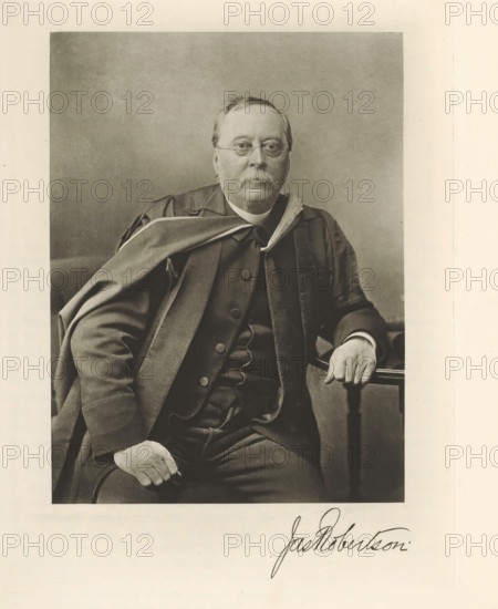 Jacket. Robertson, Portrait of James Robertson, page, photomechanical print, cliché maker: T. & R.