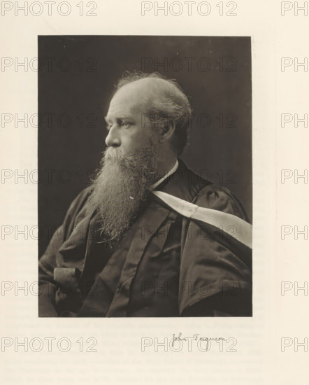 John Ferguson, Portrait of John Ferguson, page, photomechanical print, cliché maker: T. & R. Annan