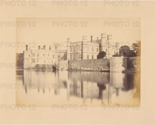 View of Leeds Castle, photograph, page, inscription: 'No.6.', photographer: John Cruttenden, Leeds