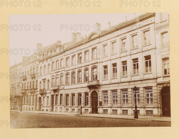 Street view in Brussels, photograph, page, c. 1890 - in or before 1895, photographer, paper,