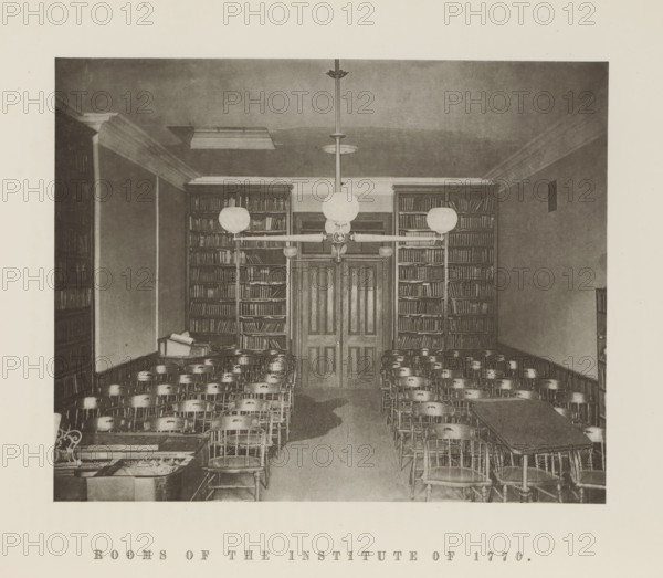 Rooms of the Institute of 1770, Interior of the Institute of 1770 of Harvard University, page,