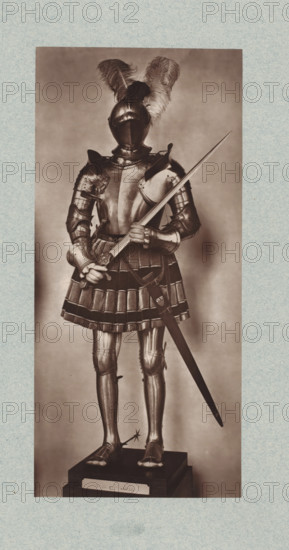 16th-century armor with sword from the army of Francis I of France, from the collection of the