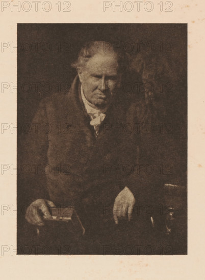 Portrait of Dr. Alexander Monro, page, photomechanical print, photographer: David Octavius Hill,