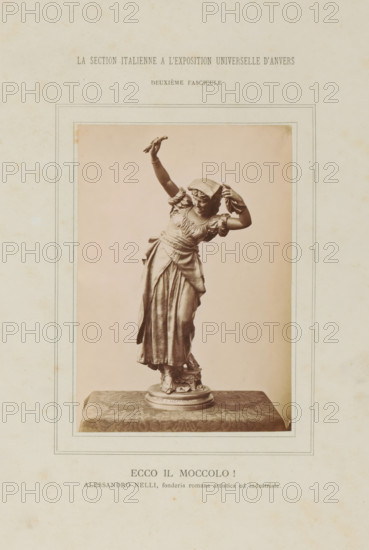 Sculpture of a woman, Ecce il Moccolo!, La Section Italienne a l'Exposition Universelle d'Anvers -