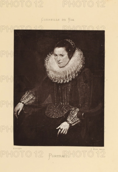 Reproduction of a painted portrait of Anne-Frederick van der Bouchorst by Cornelis de Vos,