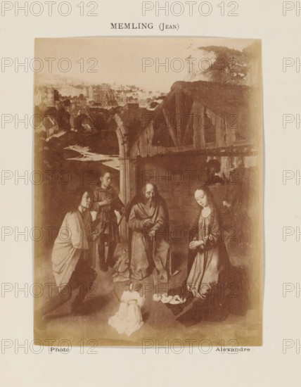 Photo reproduction of The Adoration of the Shepherds by Gerard David, photograph, reproduction,