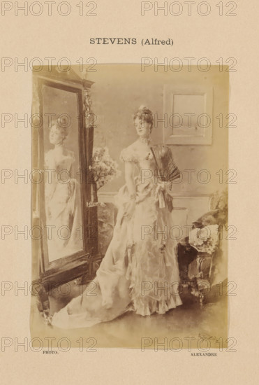 Stevens (Alfred), Photo reproduction of Jeune femme à sa toilette by Alfred Stevens, photograph,