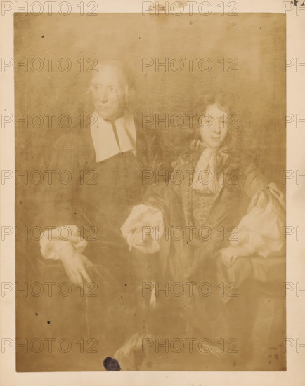 Photographic reproduction of a painting of a portrait of Louis, Dauphin of France and his son Louis