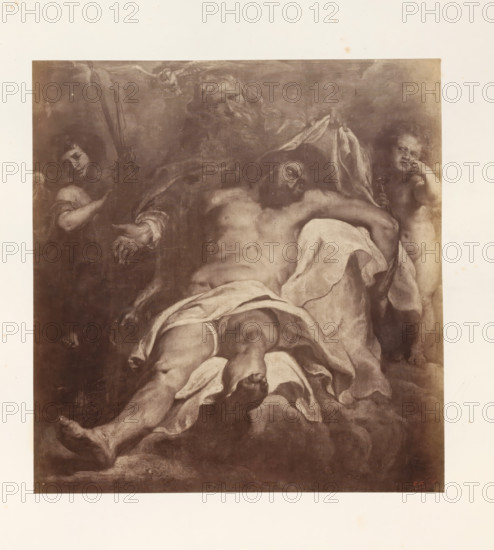 Photo reproduction of the Holy Trinity by Peter Paul Rubens, photograph, reproduction, page,
