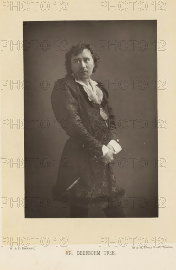 Mr. Beerbohm Tree, Portrait of Herbert Beerbohm Tree, page, photomechanical print, inscription: '57