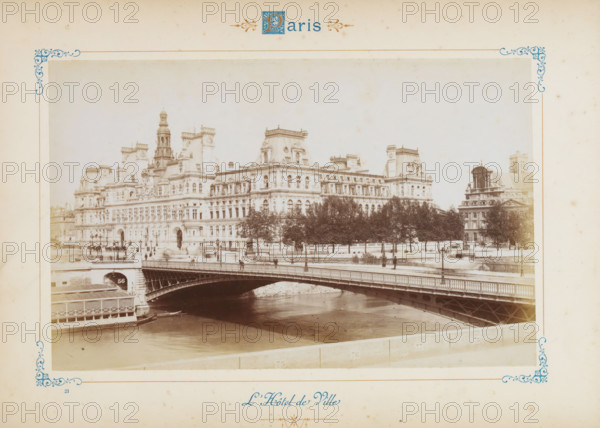 The City Hall, View of the Paris City Hall, photograph, page, number: '56', Paris, c. 1879 - c.