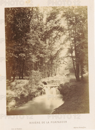 Rivière de la Pompadour, River in the Bois de Vincennes, Bois de Vincennes, photograph, page,