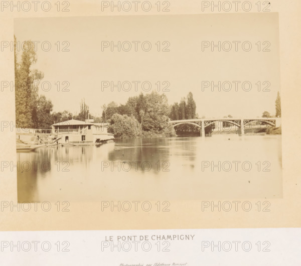 View of the Pont de Champigny in Champigny-sur-Marne, Le pont de Champigny, photograph, page,