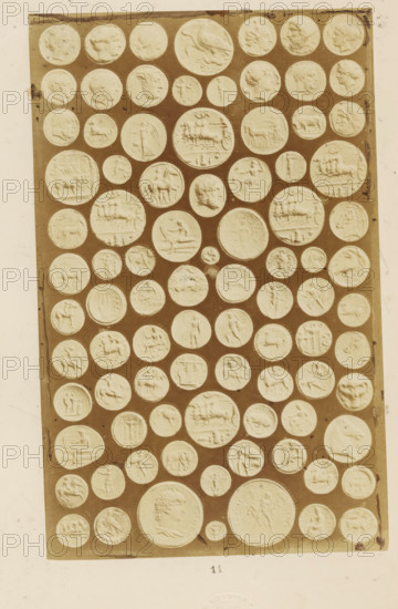Antique medals, photograph, page, name: 'A. Cadart 3. Rue St. Fiacre Paris Editeur', number: '11',