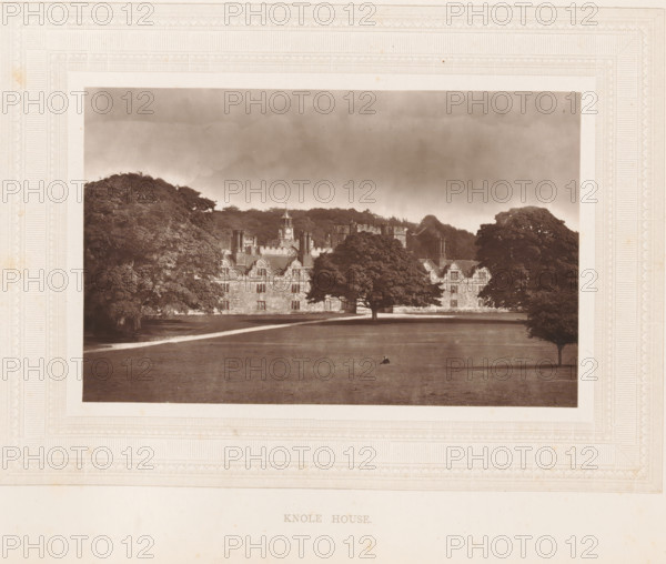 Knole House, View of Knole House, page, photomechanical print, photographer: Stephen Thompson,