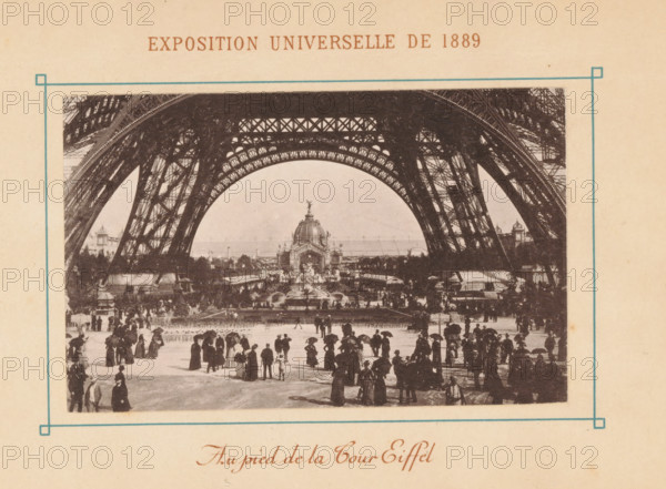 La Tour Eiffel, View of the Eiffel Tower in Paris, Exposition Universelle de 1889, page,