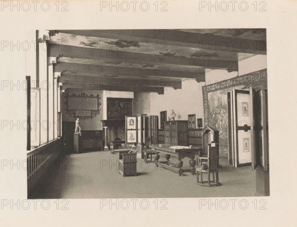 Refectory of the former St. Agatha Monastery in Delft, page, photomechanical print, title: