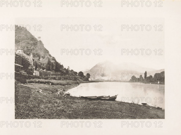 Street in Remagen, page, photomechanical print, title: 'Street in Remagen.', Remagen, c. 1889 - in