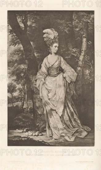 Elizabeth Rivett, reproduction, page, photomechanical print, cliché maker: Lemercier & Cie., Paris,