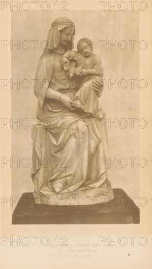 Statuette, Virgin and Child, page, photomechanical print, number: 'No. 200 '67.', inscription: