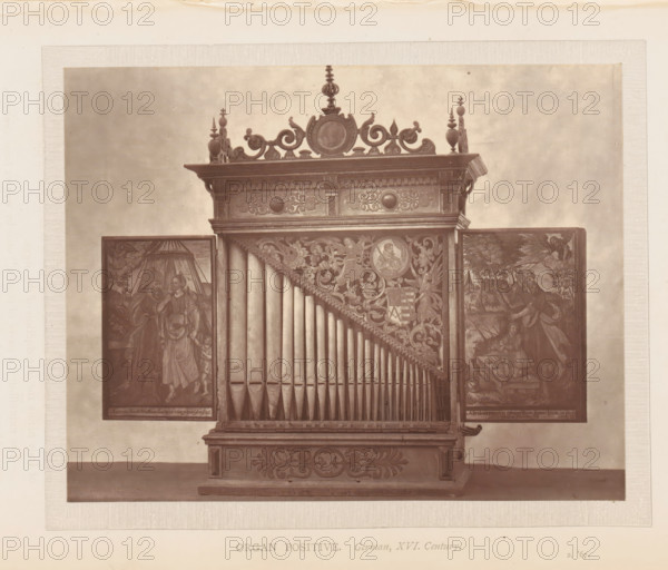 Organ of the South Kensington Museum in London, page, photomechanical print, inscription: 'Organ