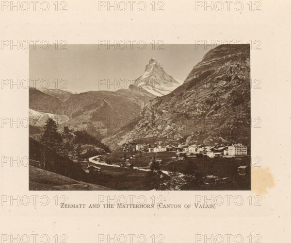 View of Zermatt and the Matterhorn, Zermatt and the Matterhorn (Canton of Valais), page,